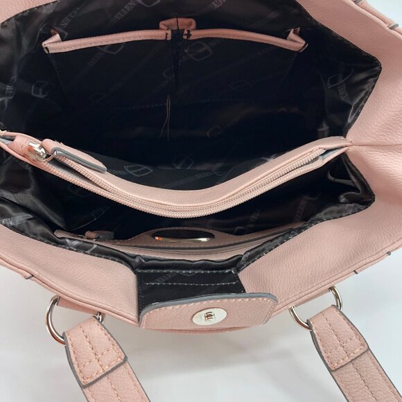 Ellen Tracy Pink Leather Shoulder Bag | Medium Size - Picture 5 of 7